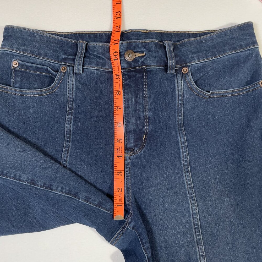 Duluth Trading Jean-etics High Rise Slim Leg Front Seam Size 10P - Picture 8 of 14